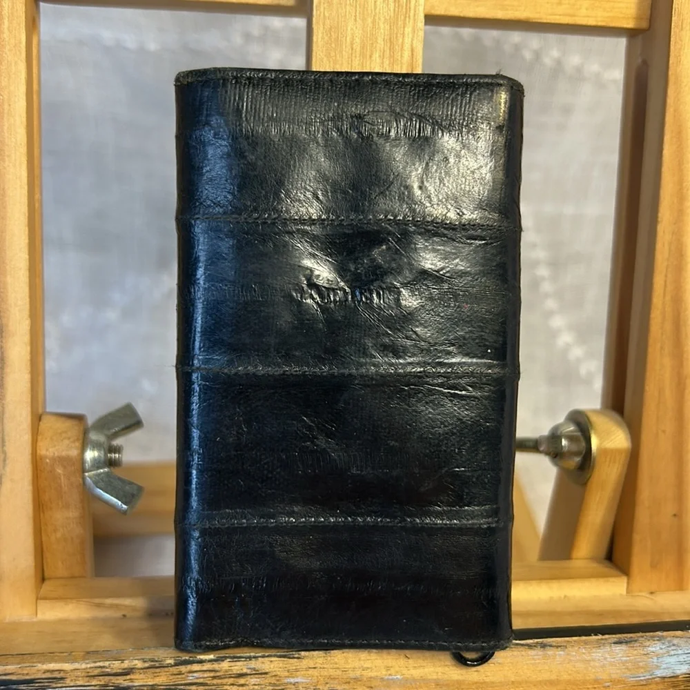 Vintage real eel skin key holder
